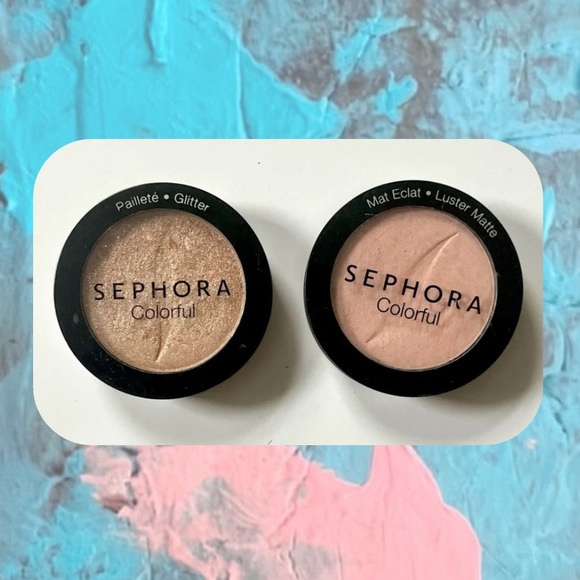 🏷️ Sephora lasting eye shadow set of 2 deser rose & good fortune cookie - Picture 2 of 9